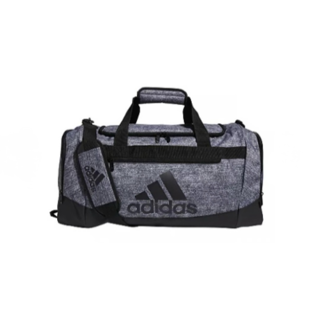 NWT Adidas Defender IV Medium Black and Gray Duffel Bag